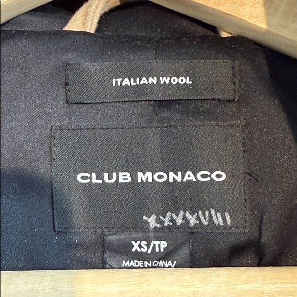Club Monaco Ryan Italian Wool Hooded Camel Coat - Picture 11 of 14